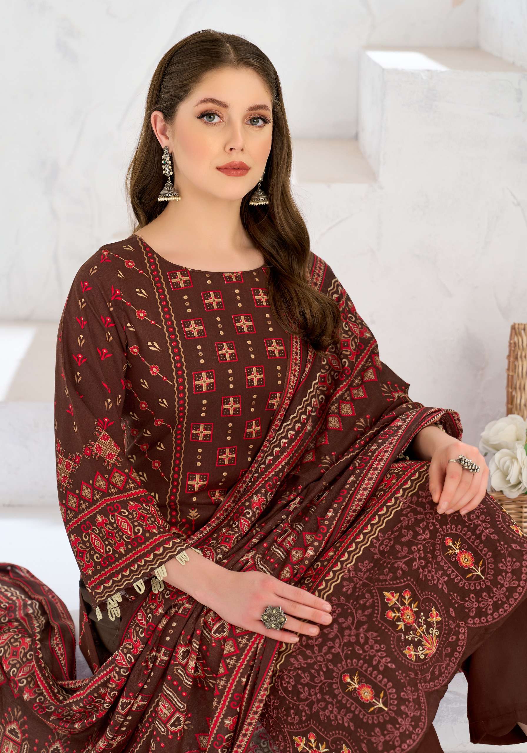 HARSHIT SONPARI PURE VISCOSE REYON FABRIC WITH BEAUTIFUL AND FANCY EMBROIDERY WORK ON SUITS AT THE BEST RATE HARSHIT SONPARI PURE VISCOSE REYON FABRIC WITH BEAUTIFUL AND FANCY EMBROIDERY WORK ON SUITS AT THE BEST RATE